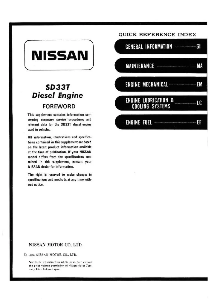 What Is Nissan SD33T? (Beginner‑Friendly Explanation)